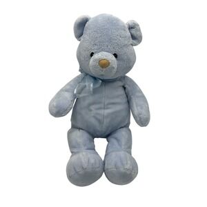 Baby Gund Bear Plush 16" Large Bibi Blue Stuffed Animal Toy 58817 - EUC